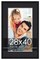 28x40 Frame with Mat - Black 31x43 Frame Wood Made to Display Print or Poster Measuring 28 x 40 Inches with Black Photo Mat